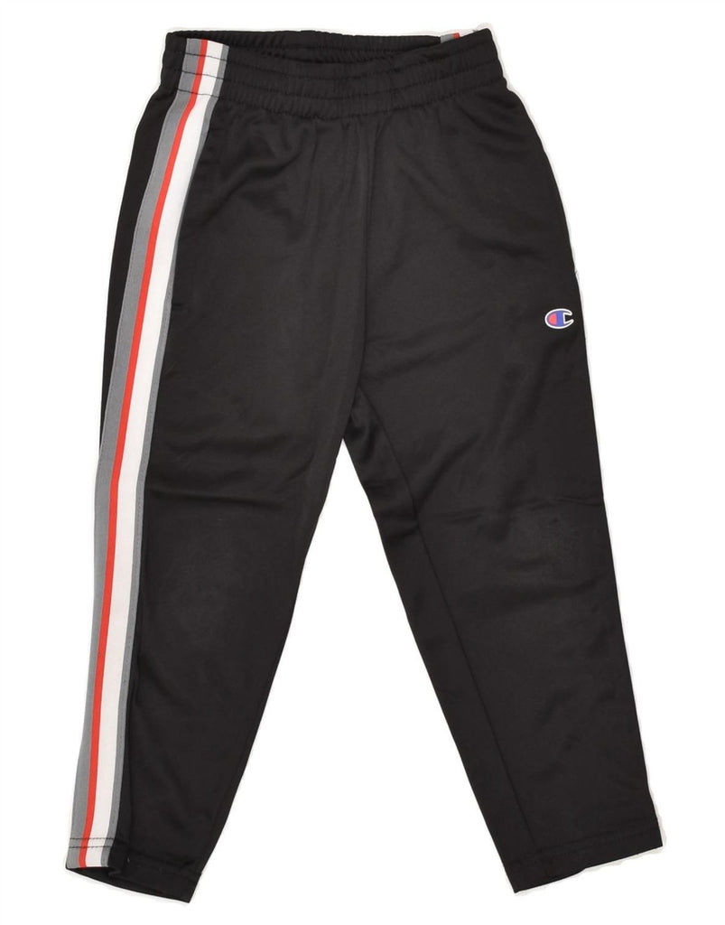 CHAMPION Boys Tracksuit Trousers 3-4 Years Black Polyester | Vintage Champion | Thrift | Second-Hand Champion | Used Clothing | Messina Hembry 