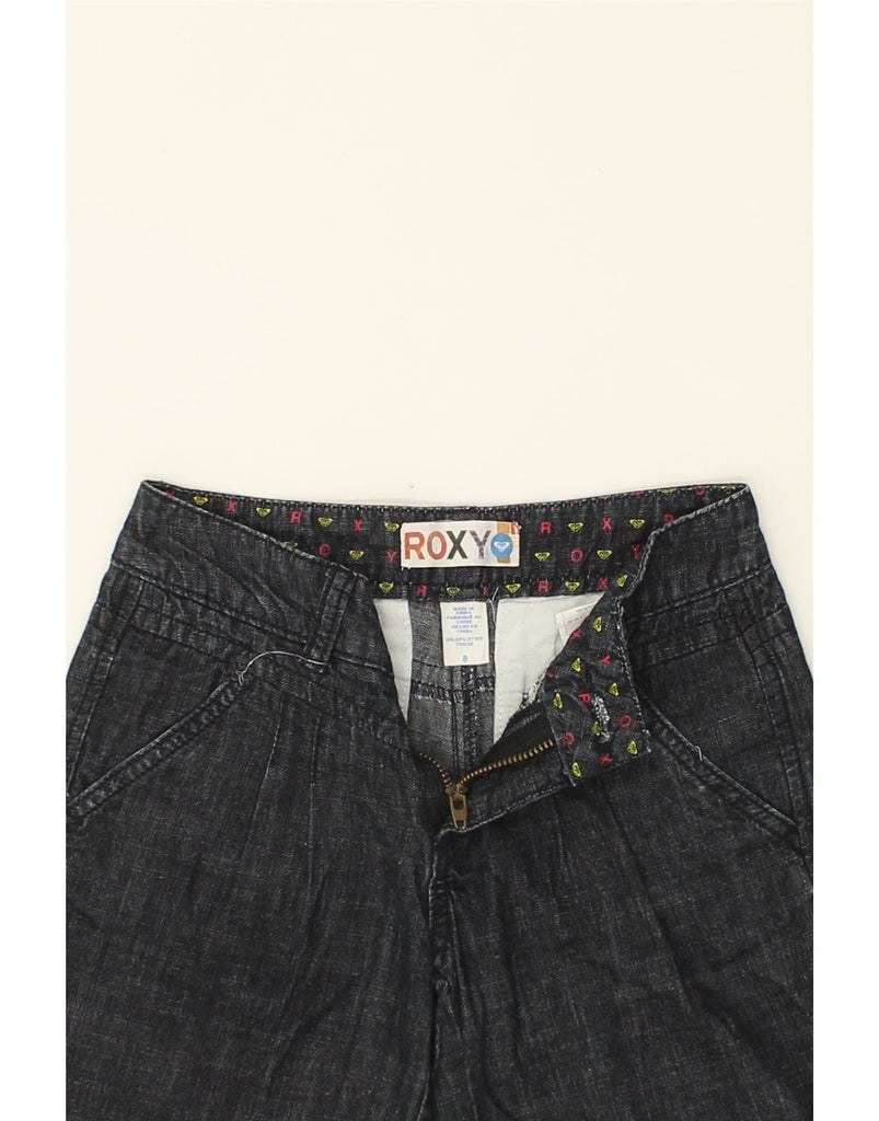 ROXY Girls Denim Shorts 7-8 Years W22 Navy Blue Cotton | Vintage Roxy | Thrift | Second-Hand Roxy | Used Clothing | Messina Hembry 