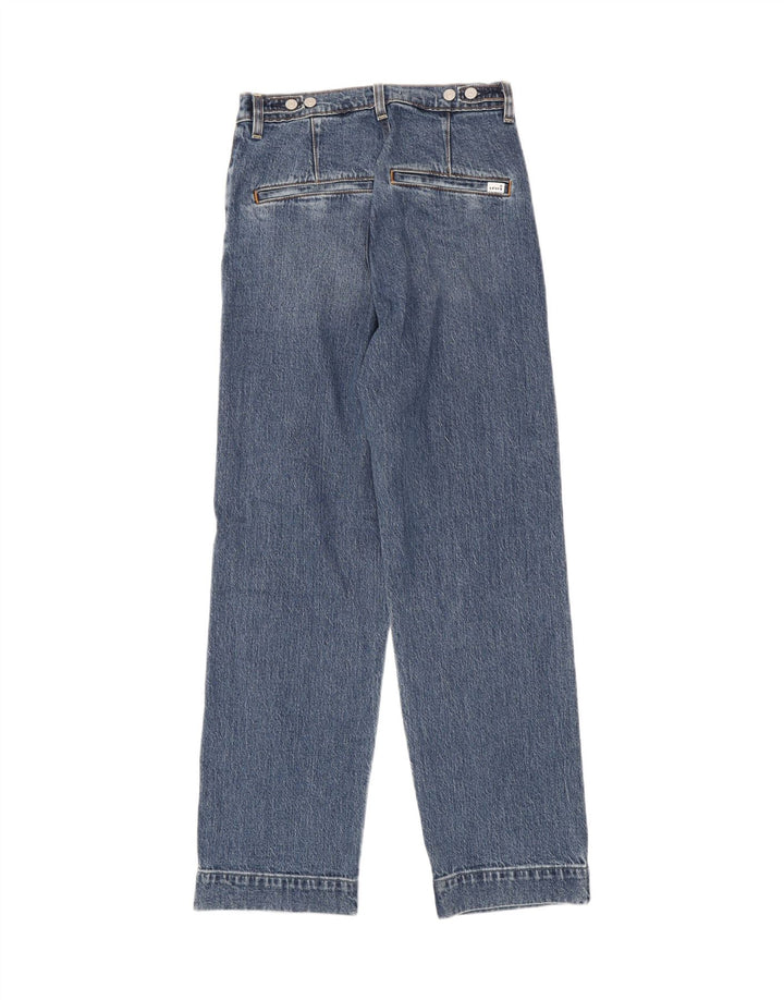 Levi's Womens Ribcage Straight Jeans W26 L29 Blue Cotton