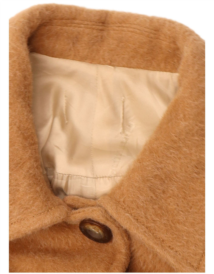 Vintage Womens Overcoat UK 12 Medium Beige
