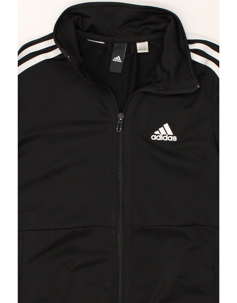 ADIDAS Boys Tracksuit Top Jacket 8-9 Years Black | Vintage Adidas | Thrift | Second-Hand Adidas | Used Clothing | Messina Hembry 