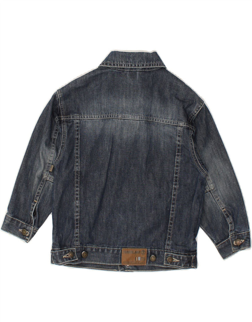 TIMBERLAND Boys Denim Jacket 3-4 Years Navy Blue Cotton | Vintage Timberland | Thrift | Second-Hand Timberland | Used Clothing | Messina Hembry 