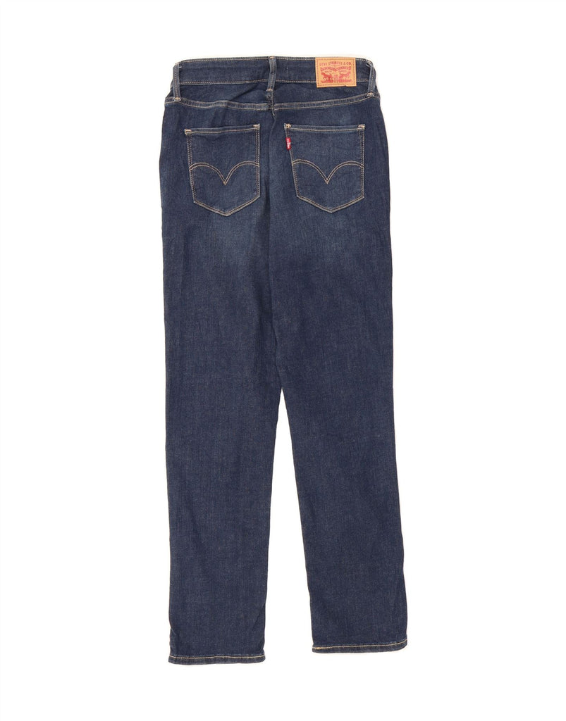 LEVI'S Womens Mid Rise Skinny Jeans US 4 Small W26 L27 Navy Blue Cotton Vintage Levi's and Second-Hand Levi's from Messina Hembry 