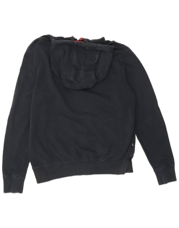 Jordan Mens Zip Hoodie Sweater Medium Navy Blue Cotton