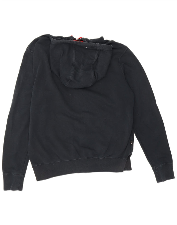 Jordan Mens Zip Hoodie Sweater Medium Navy Blue Cotton