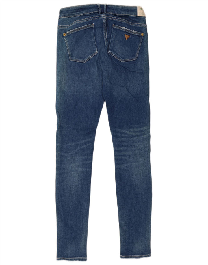 Guess Womens Jegging Skinny Jeans W25 L29 Blue Cotton