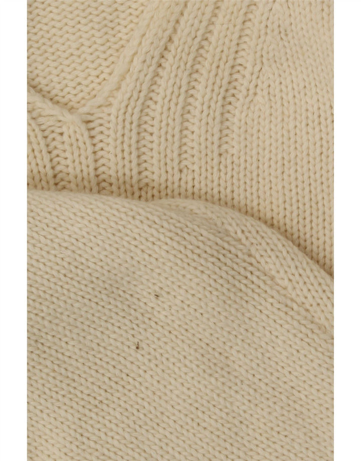 Stone Island Mens V-Neck Jumper Sweater Medium Beige