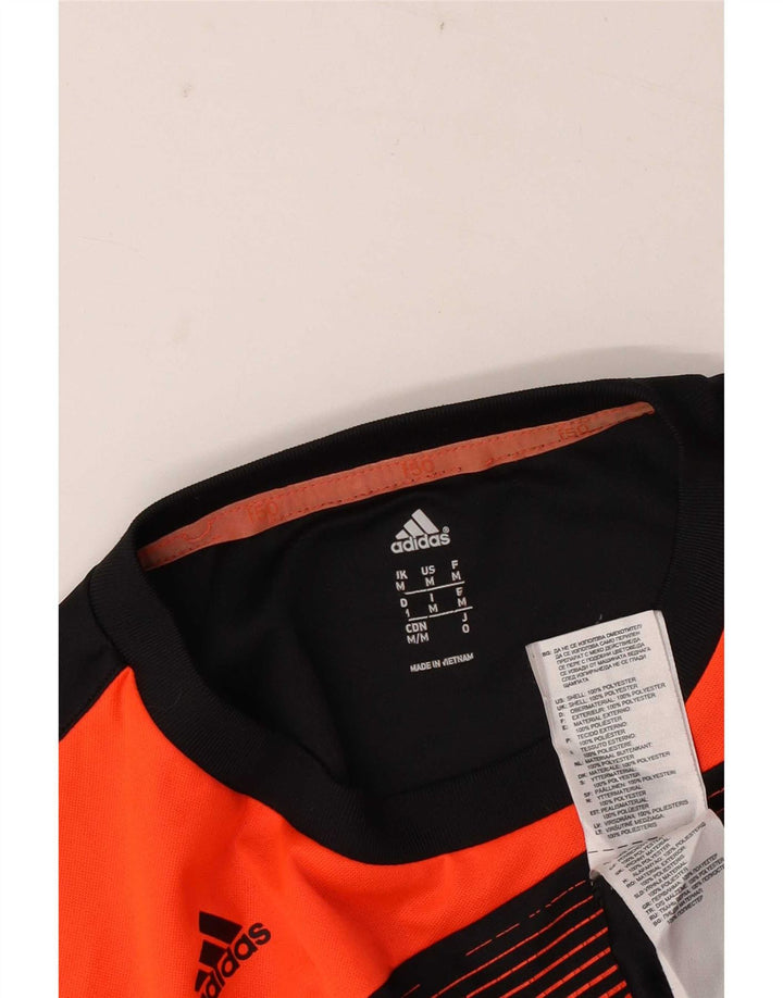 Adidas Mens Graphic T-Shirt Top Medium Black Colourblock Polyester