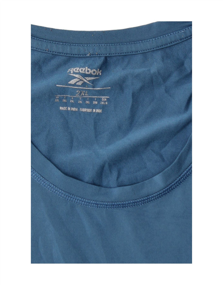 REEBOK Mens Vest Top 2XL Blue