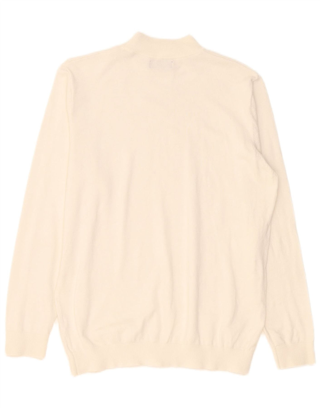 Zara Mens Turtle Neck Jumper Sweater Medium Beige Viscose