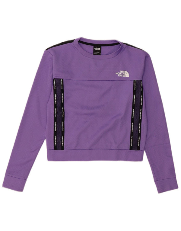 The North Face Womens Graphic Sweatshirt Jumper UK 10 Small Purple
