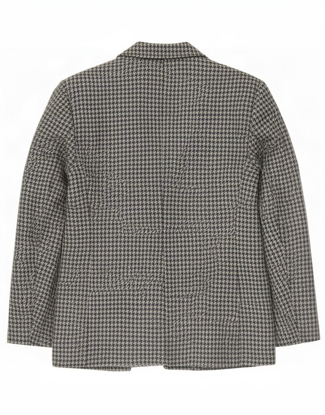 Vintage Womens 2 Button Blazer Jacket IT 46 Large Grey Houndstooth