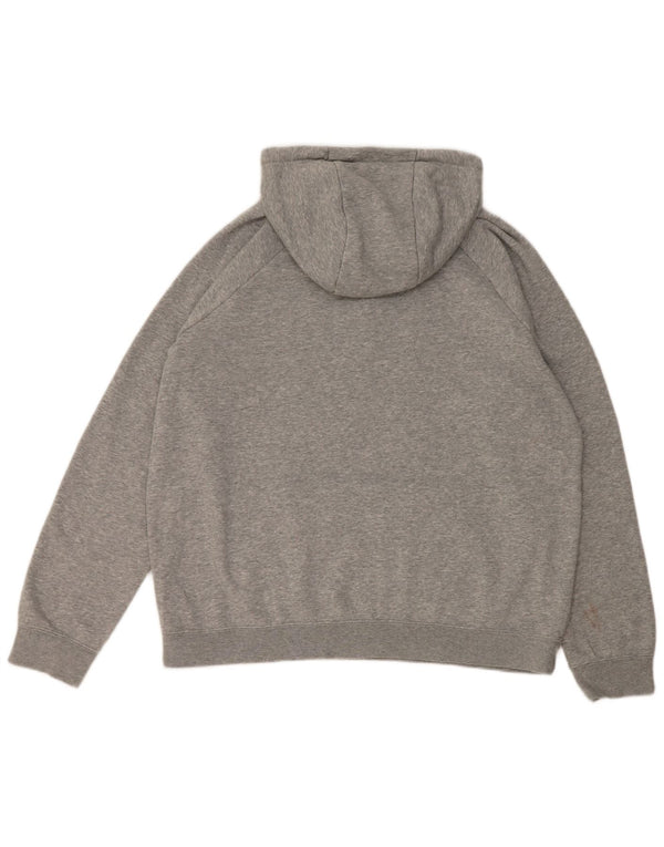 Nike Mens Hoodie Jumper Large Grey Flecked Cotton