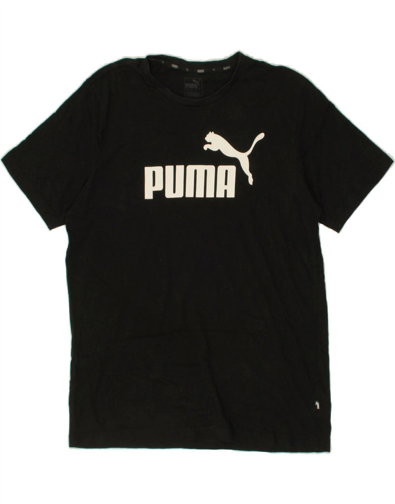 PUMA Mens Graphic T-Shirt Top Large Black Cotton | Vintage Puma | Thrift | Second-Hand Puma | Used Clothing | Messina Hembry 