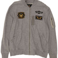 ALPHA INDUSTRIES Mens Tracksuit Top Jacket Medium Grey