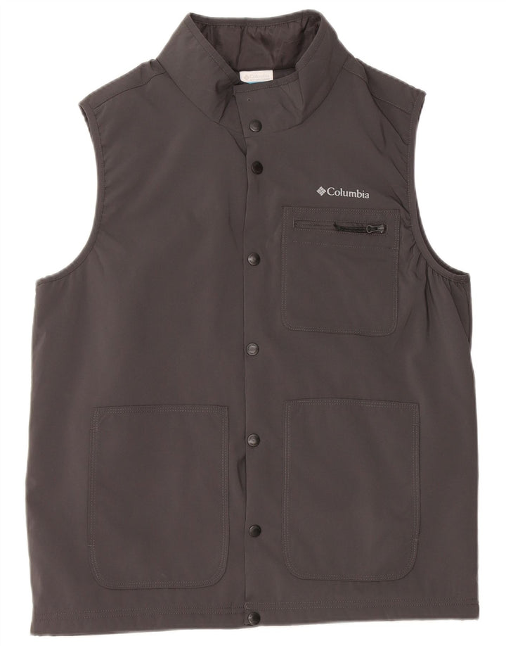 Columbia Mens Utility Gilet UK 38 Medium Grey Polyester