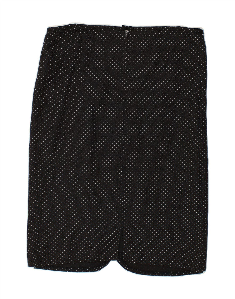 VINTAGE Womens Straight Skirt EU 40 Medium W32  Black Spotted | Vintage Vintage | Thrift | Second-Hand Vintage | Used Clothing | Messina Hembry 