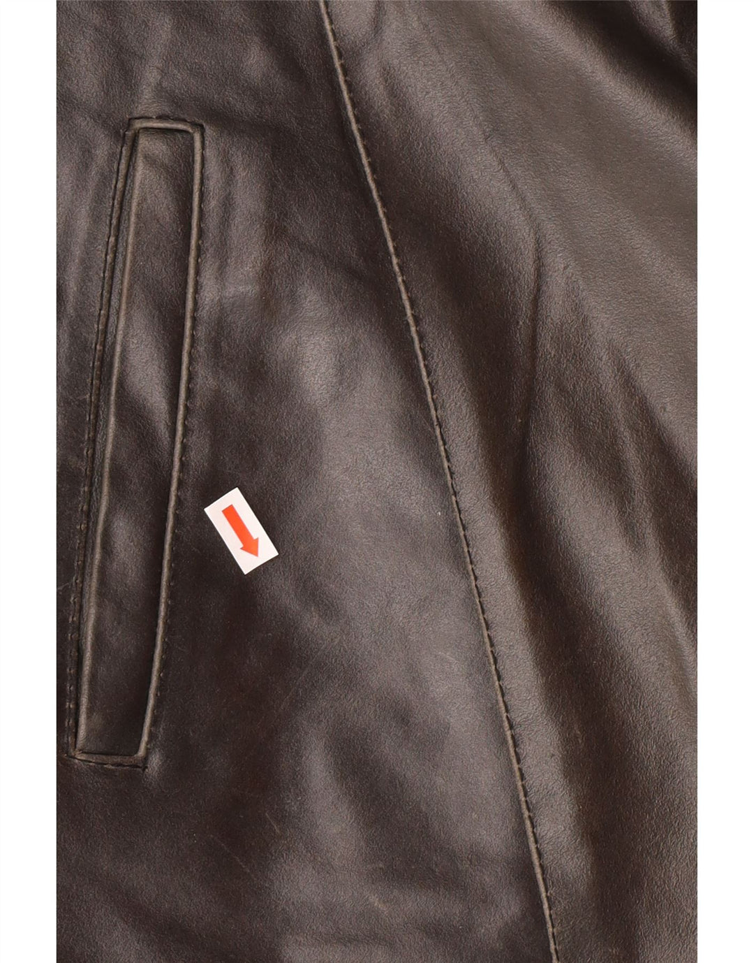 SORBINO Mens Leather Jacket UK 42 XL Grey