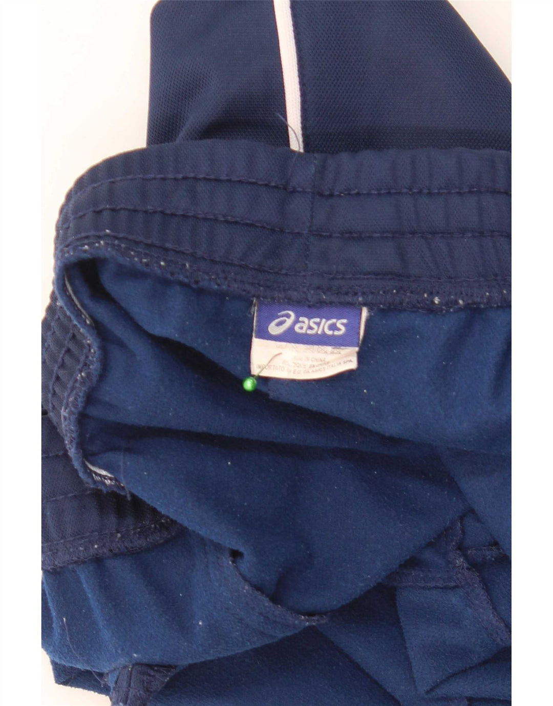 Asics Mens Tracksuit Trousers Large Navy Blue Polyester