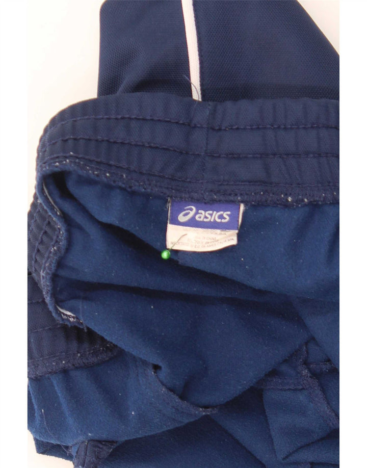 Asics Mens Tracksuit Trousers Large Navy Blue Polyester