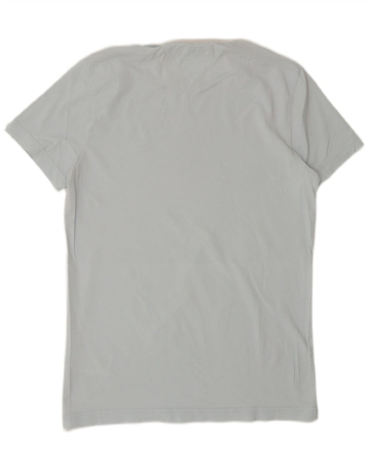 TOMMY HILFIGER Mens Extra Slim T-Shirt Top Small Blue Cotton