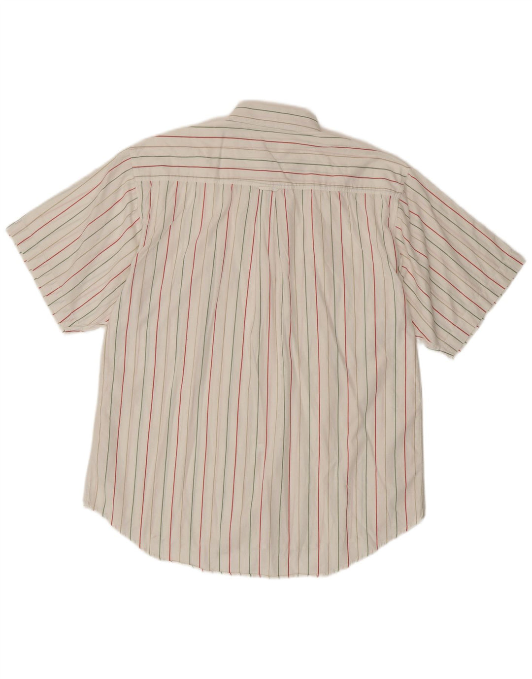 Fila Mens Short Sleeve Shirt Medium White Striped