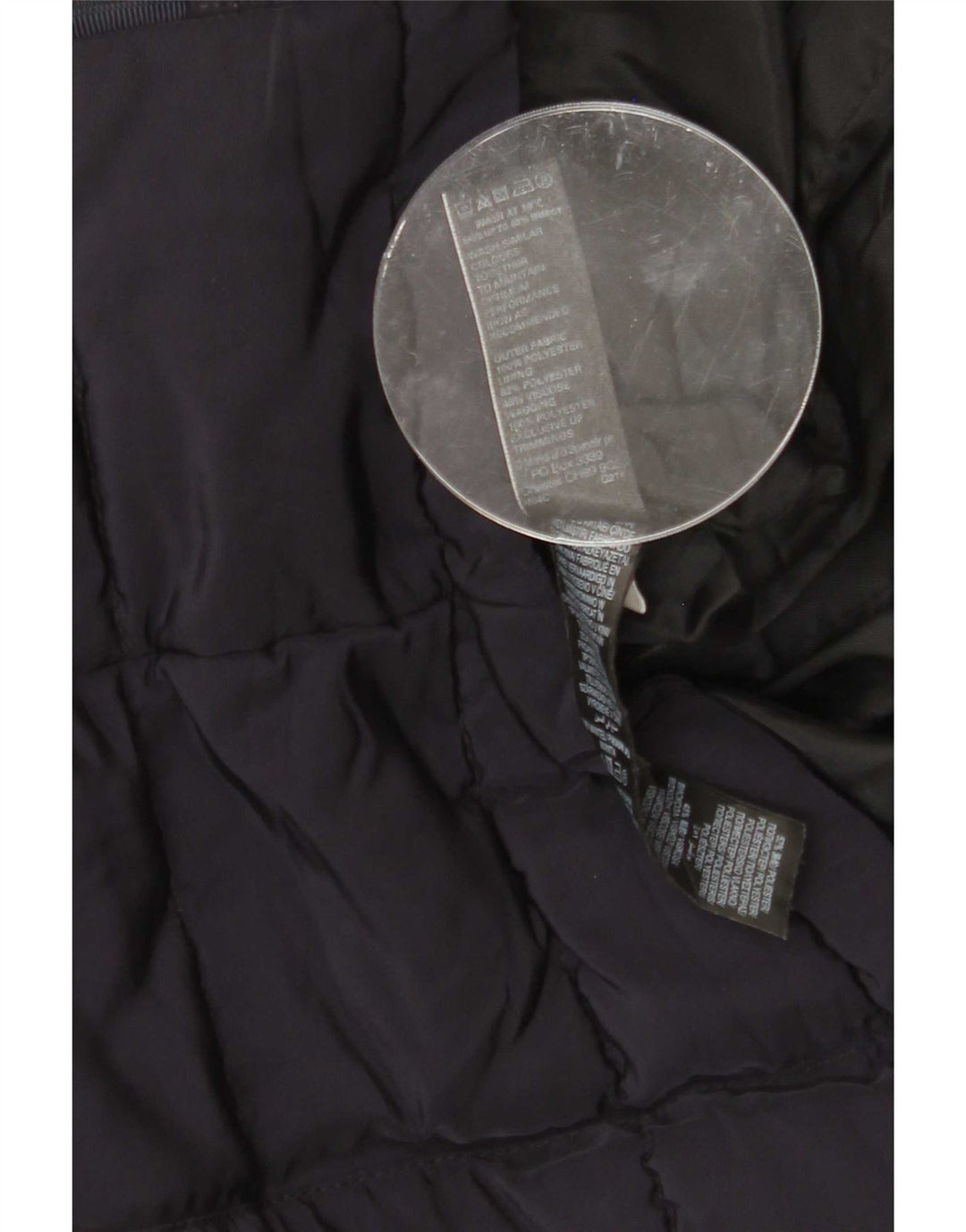 Marks & Spencer Womens Hooded Padded Jacket UK 12 Medium Navy Blue