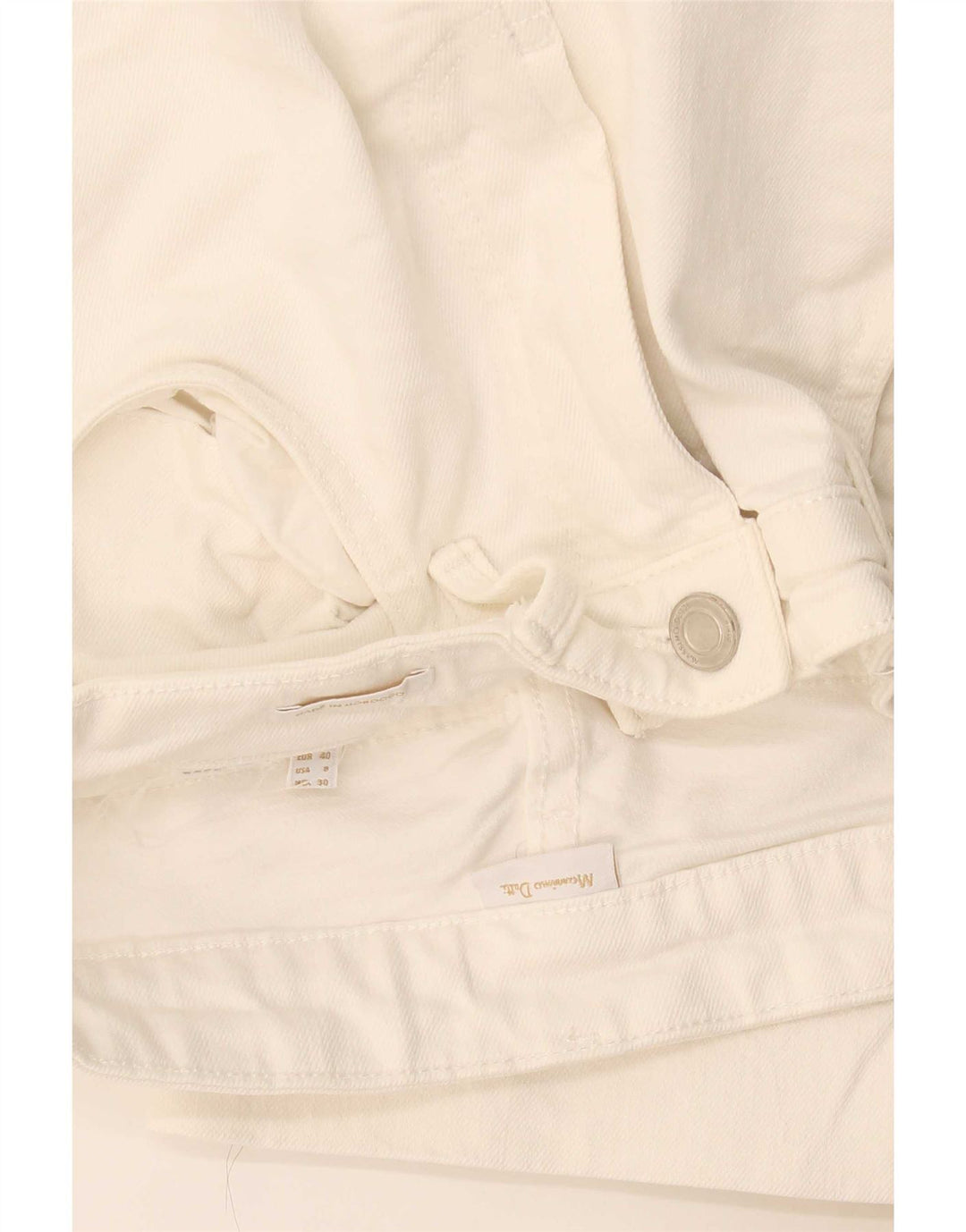 Massimo Dutti Womens Cropped Jeans EU 40 Medium W30 L24 White