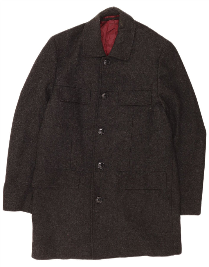 Pierre Cardin Mens Overcoat UK 38 Medium Grey