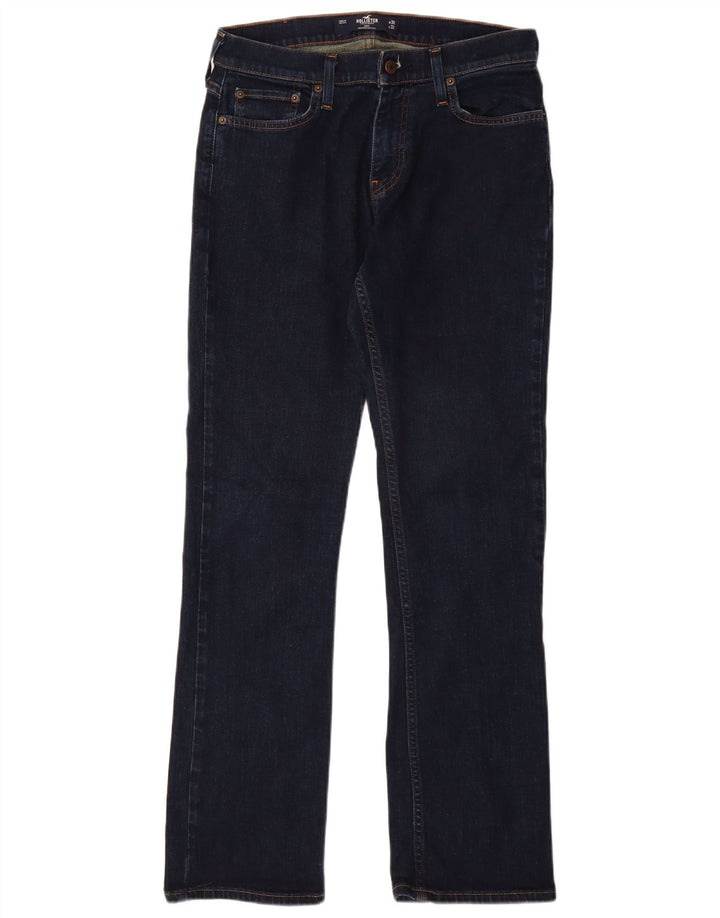 HOLLISTER Womens Bootcut Jeans W30 L32  Navy Blue Cotton
