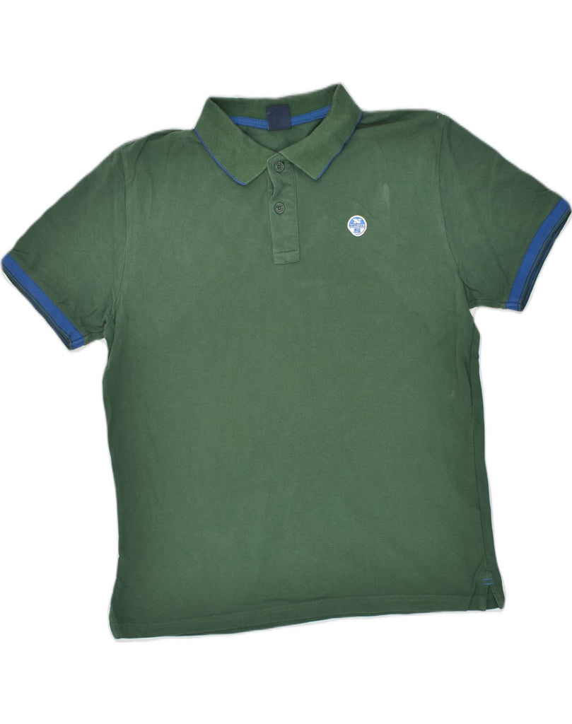 NORTH SAILS Mens Regular Fit Polo Shirt Medium Green Cotton | Vintage North Sails | Thrift | Second-Hand North Sails | Used Clothing | Messina Hembry 