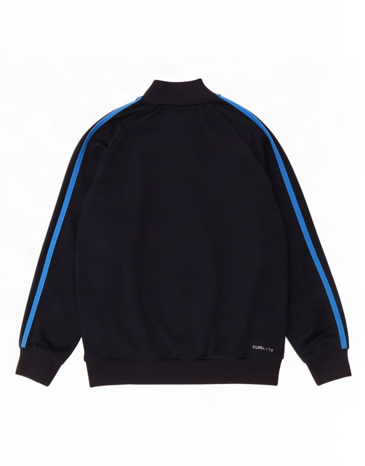 Adidas Boys Clima 365 Tracksuit Top Jacket 7-8 Years Navy Blue Polyester