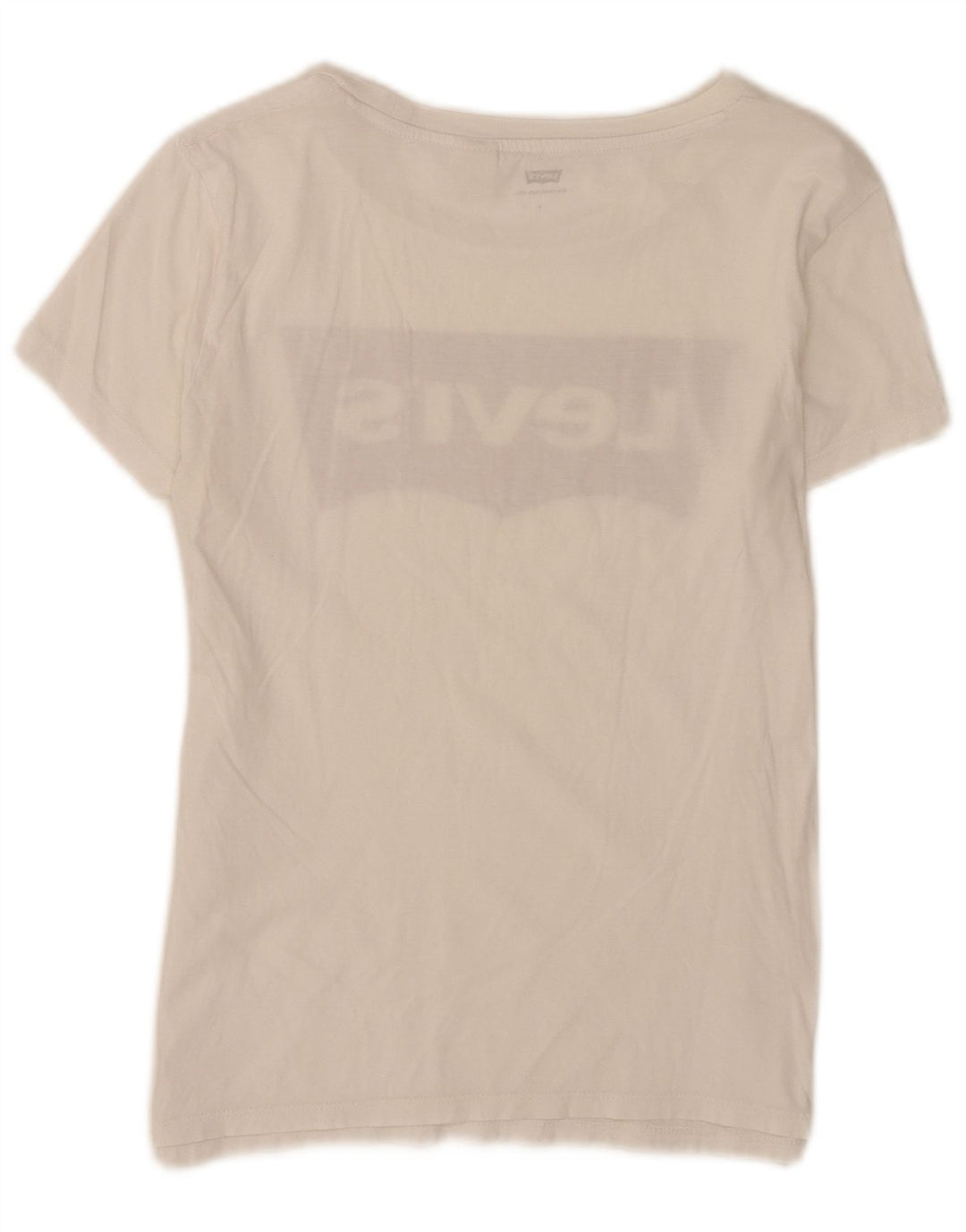 Levi's Womens Graphic T-Shirt Top UK 10 Small White