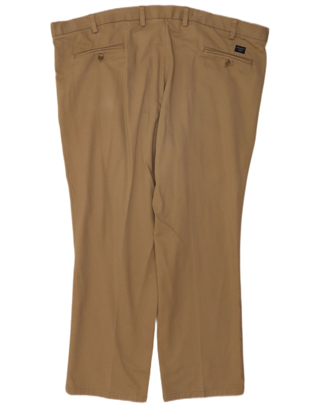 Dockers Mens Pegged Chino Trousers W48 L30 Brown Cotton