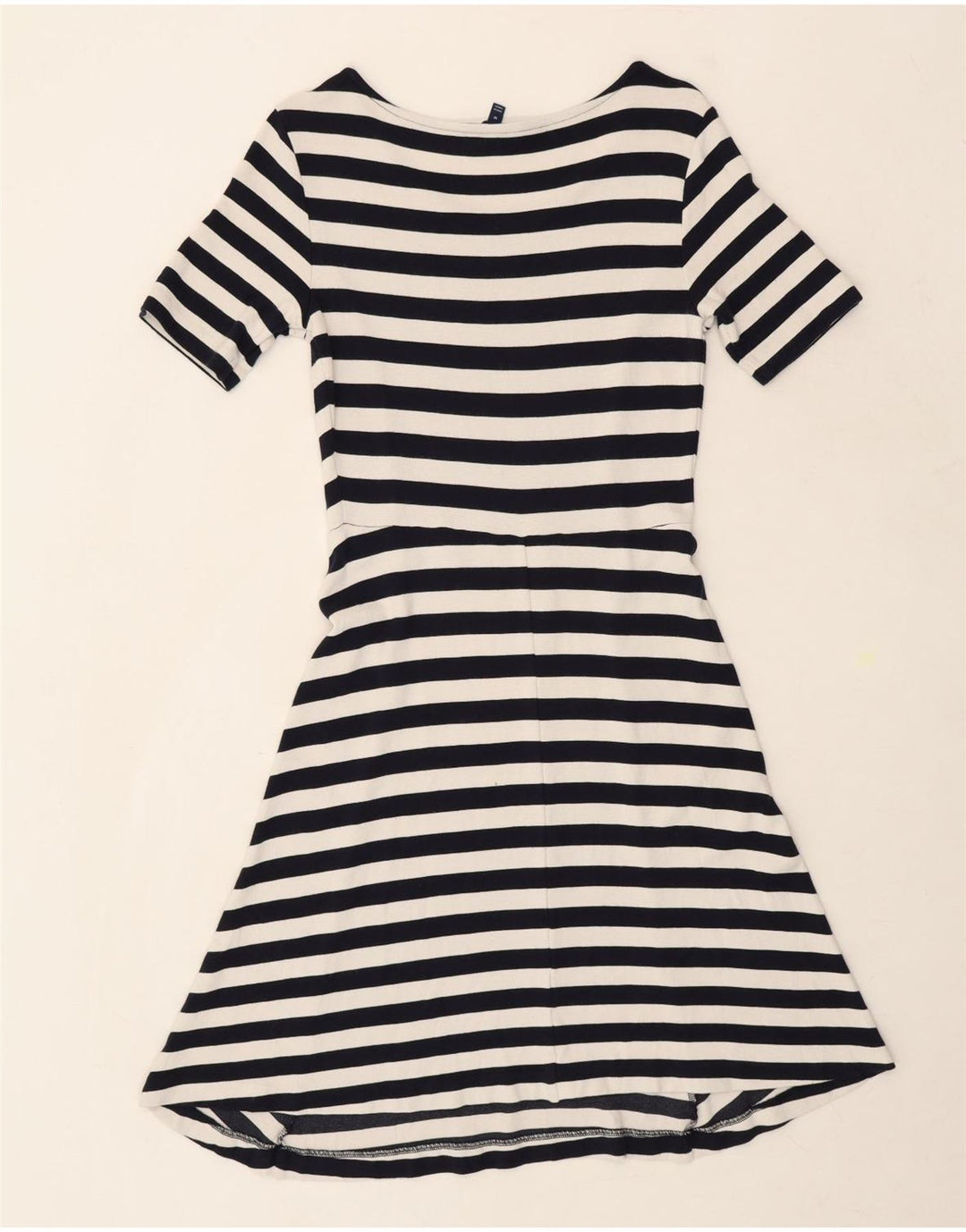 GANT Womens A-Line Dress UK 12 Medium Navy Blue Striped Vintage Gant and Second-Hand Gant from Messina Hembry 