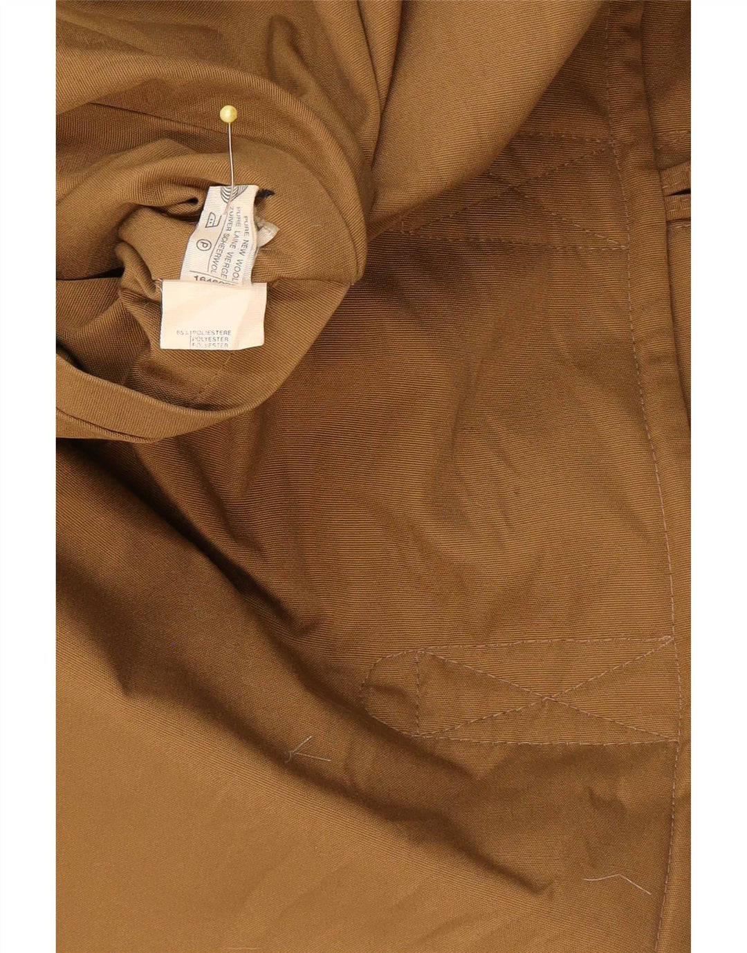 Vintage Womens Reversible Overcoat IT 42 Medium Beige Cotton