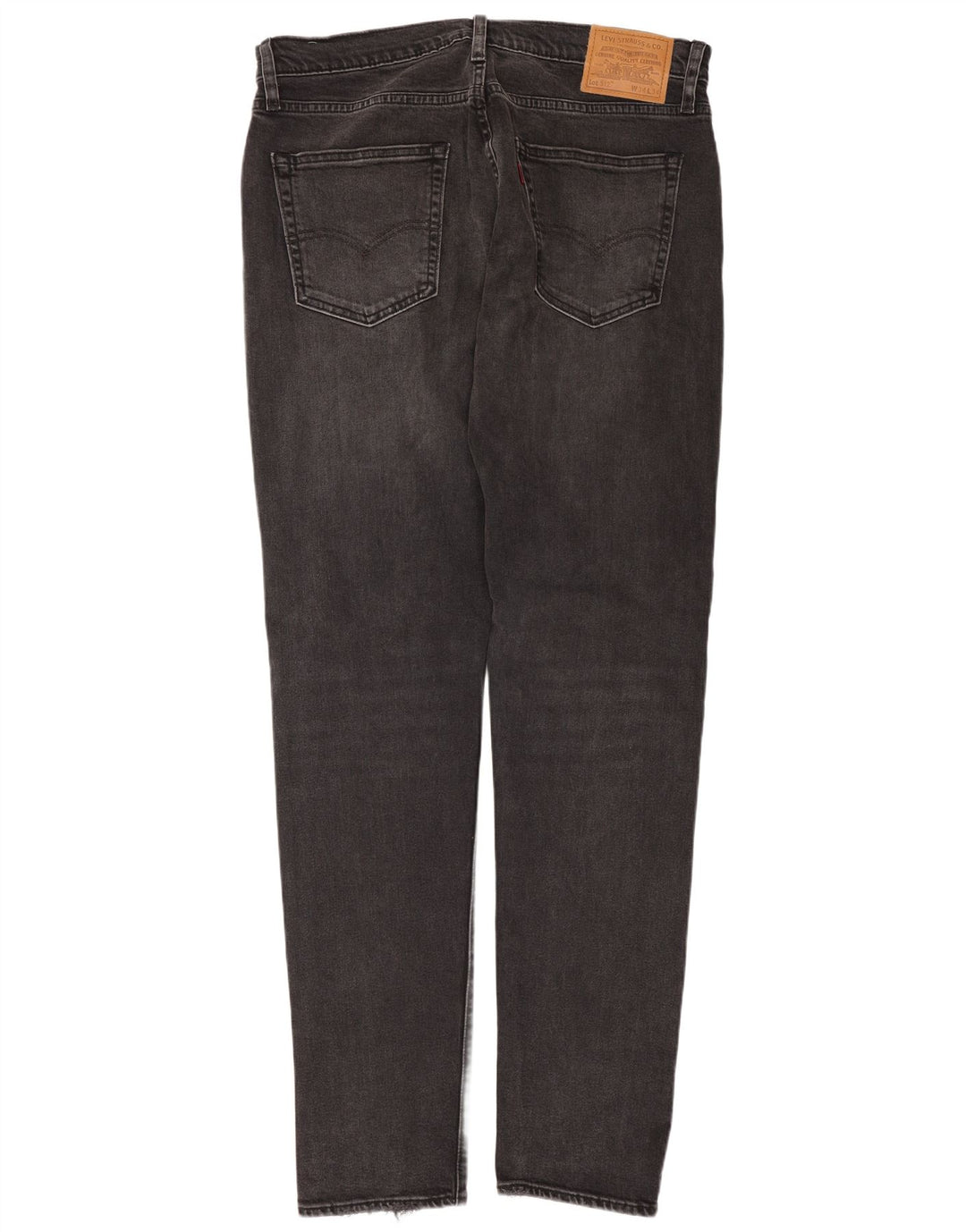 Levi's Mens 512 Distressed Slim Tapered Jeans W34 L34 Grey Cotton