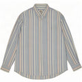 Lacoste Mens Shirt Size 44 XL Blue Pinstripe