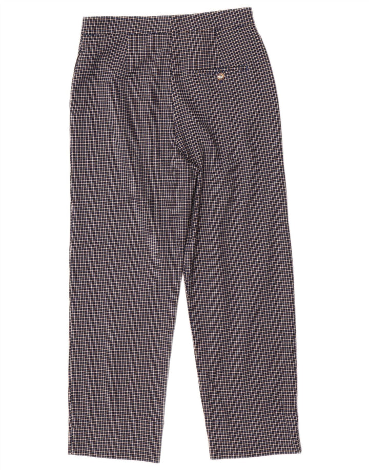 Marks & Spencer Womens Cropped Trousers UK 10 Small W28 L25 Blue