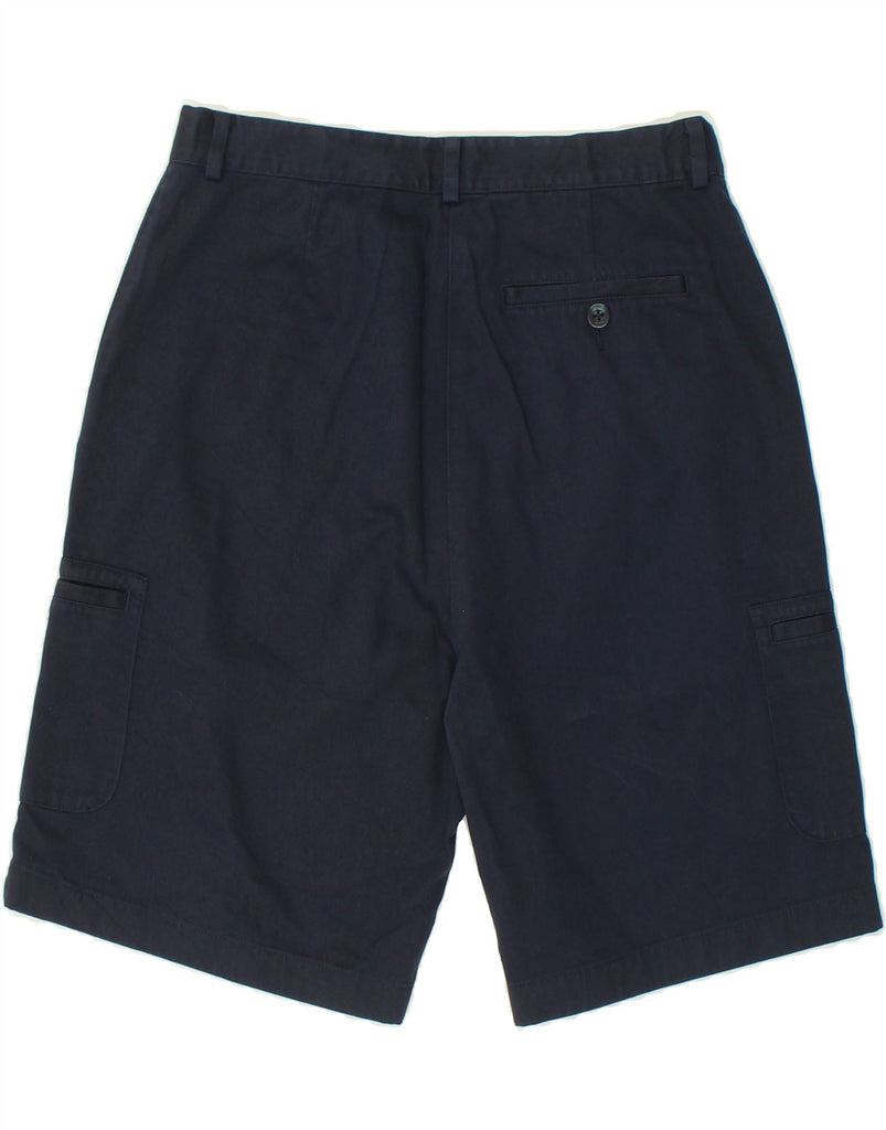 L.L.BEAN Girls Original Fit Cargo Shorts 9-10 Years W28 Navy Blue Cotton | Vintage L.L.Bean | Thrift | Second-Hand L.L.Bean | Used Clothing | Messina Hembry 