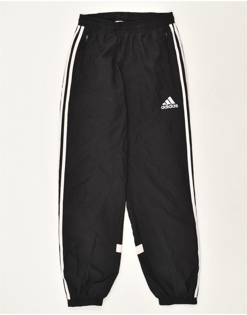 ADIDAS Mens Tracksuit Trousers Joggers Small Black Polyester | Vintage Adidas | Thrift | Second-Hand Adidas | Used Clothing | Messina Hembry 