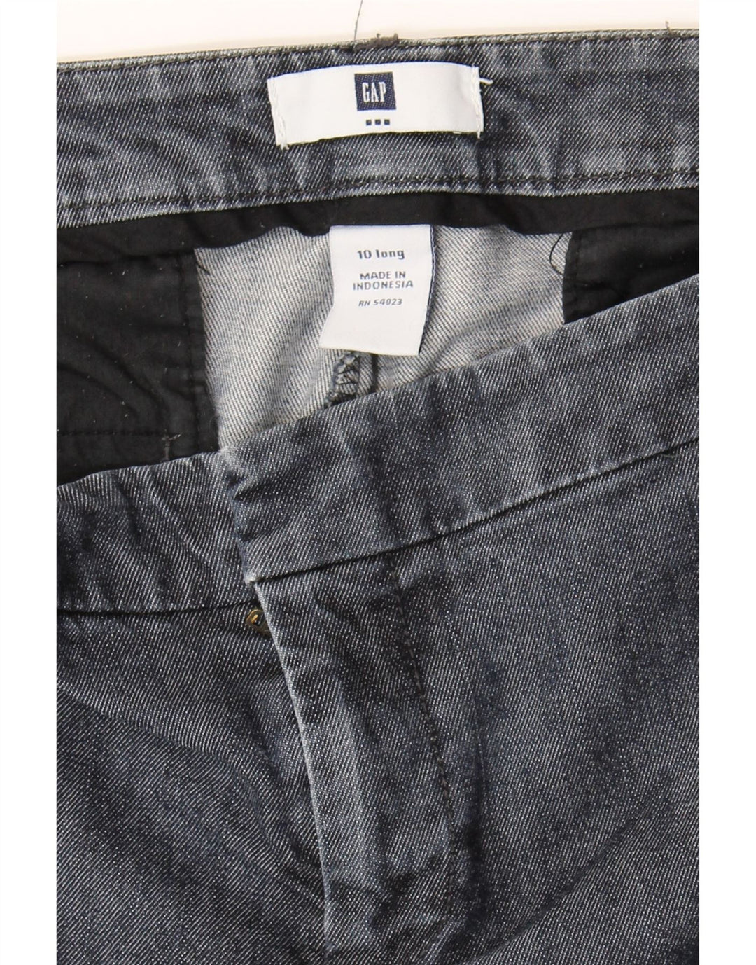 GAP Womens Straight Jeans US 10 Large W32 L33 Navy Blue Cotton Vintage Gap and Second-Hand Gap from Messina Hembry 