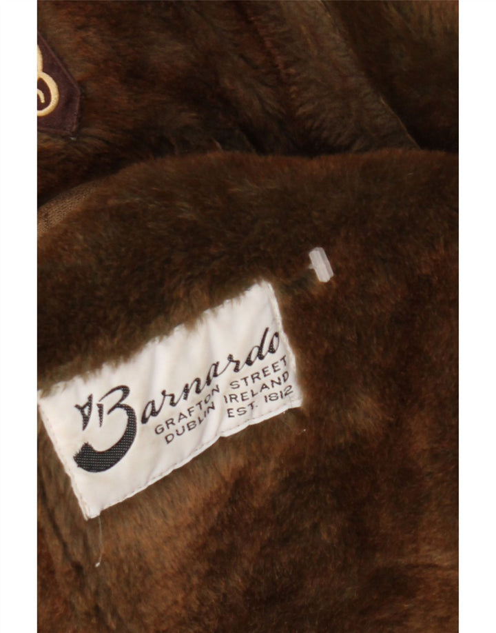 Barnardo Womens Shearling Jacket UK 16 Large Brown