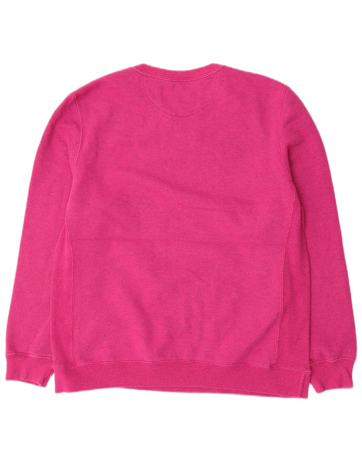 CHAMPION Womens Sweatshirt Jumper UK 18 XL Pink Cotton