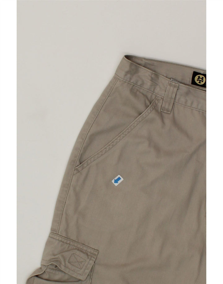 C&A Womens Cargo Shorts W28 Medium  Grey Cotton Vintage C&A and Second-Hand C&A from Messina Hembry 