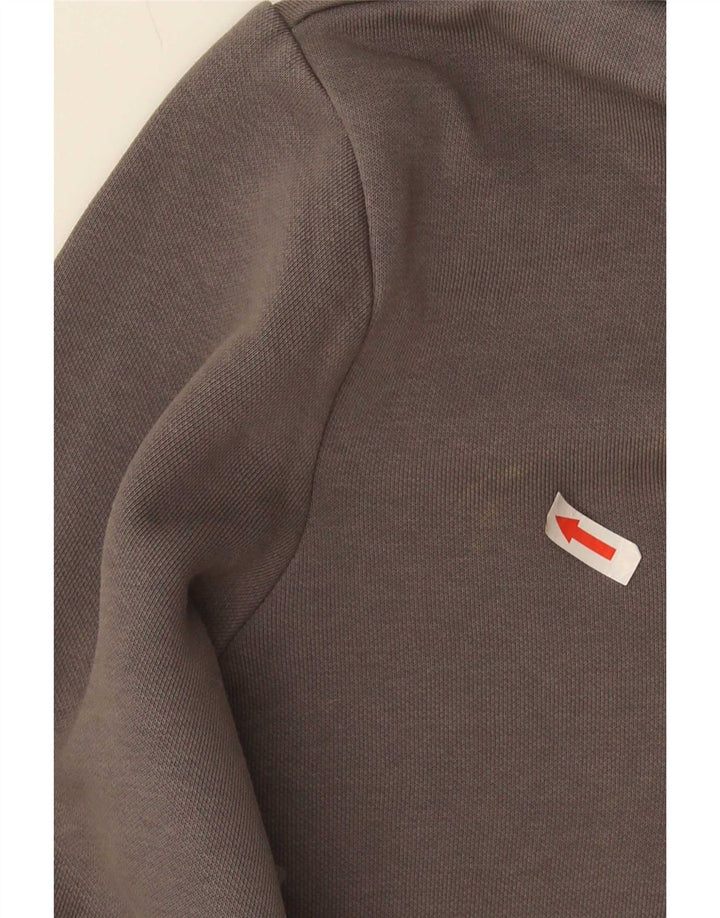 Puma Mens Graphic Hoodie Jumper Medium Grey Cotton