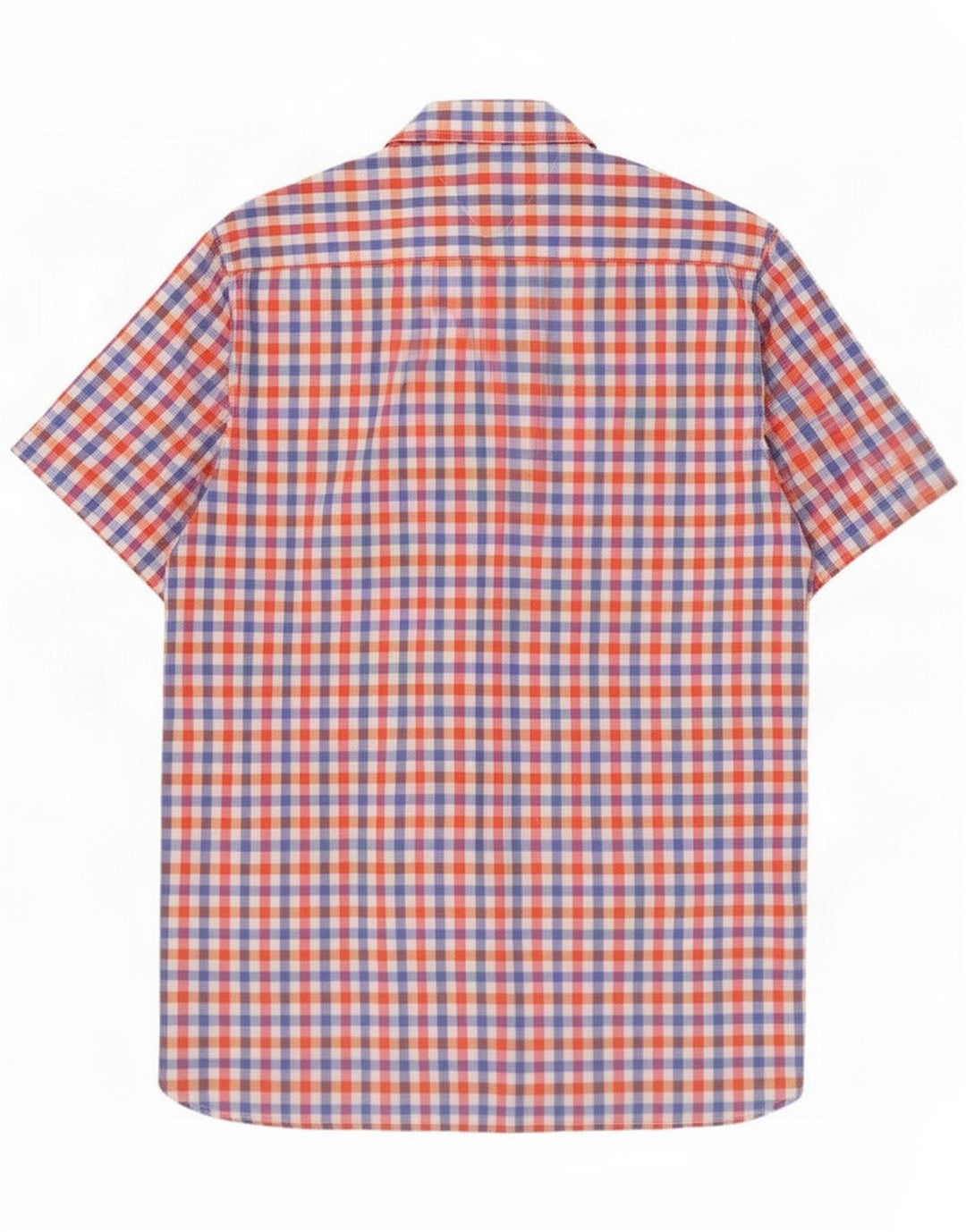 Tommy Hilfiger Mens Short Sleeve Shirt Medium Multicoloured Plaid