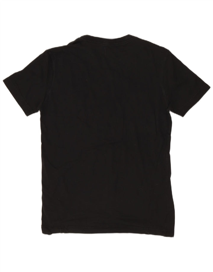 CALVIN KLEIN JEANS Mens Graphic T-Shirt Top Small Black Cotton