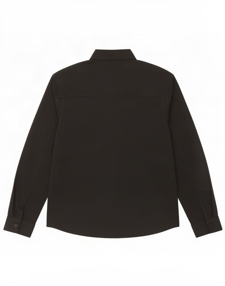 Zara Mens Overshirt Shirt Small Black Polyester