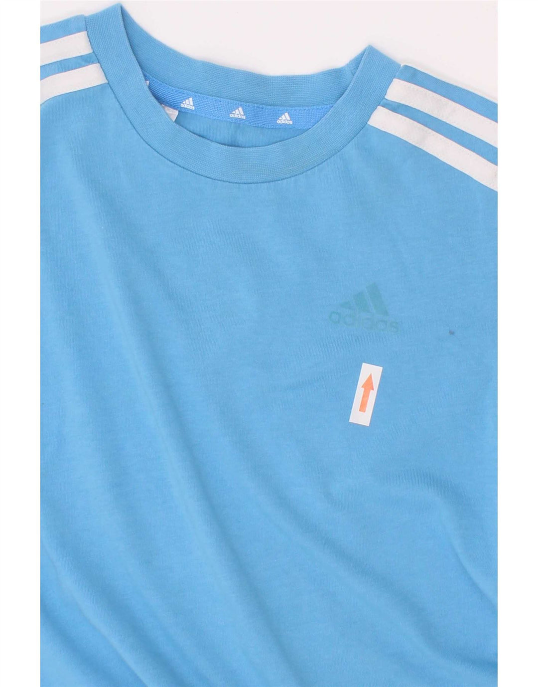 Adidas Boys T-Shirt Top 7-8 Years Blue Cotton